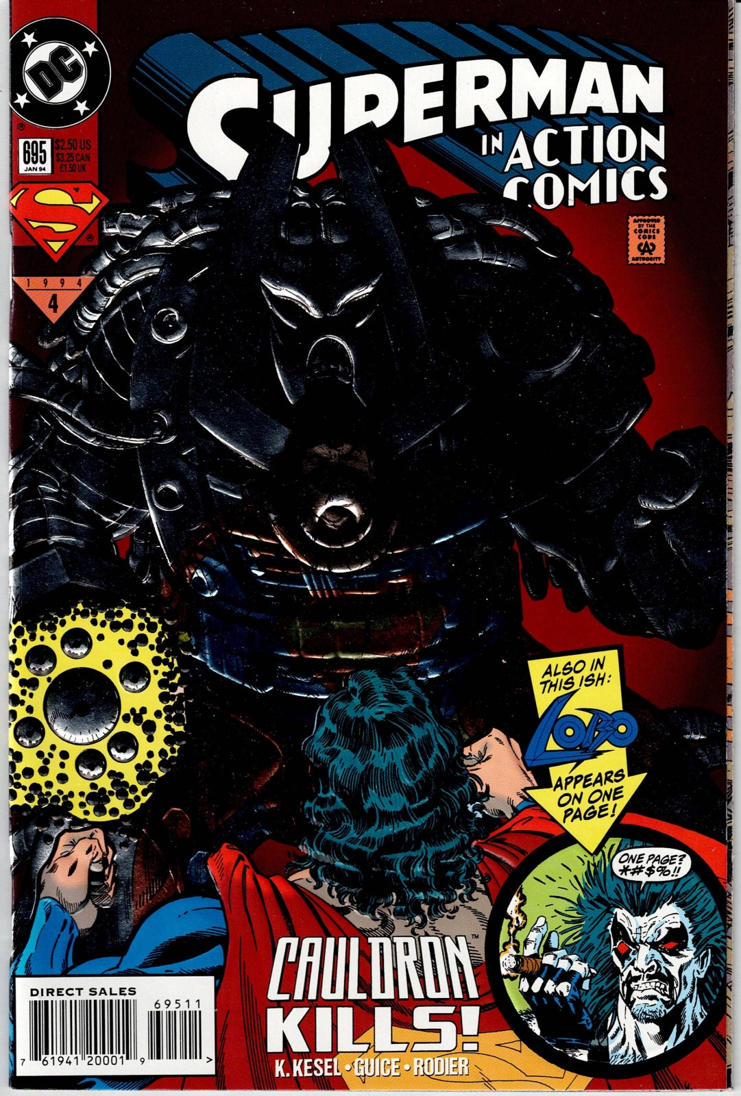 ACTION COMICS (1ST SERIES) # 695 NM Special Chromium Cover