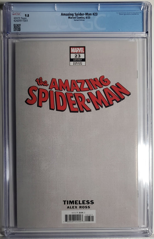 AMAZING SPIDER-MAN (6TH SERIES) #23 CGC 9.8 NM/MT Alex Ross Timeless Mysterio