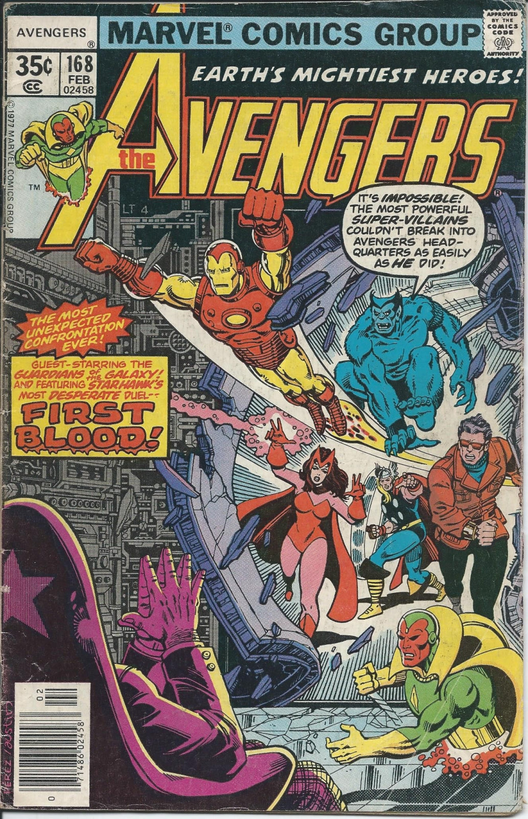 AVENGERS (1ST SERIES) #168 VG