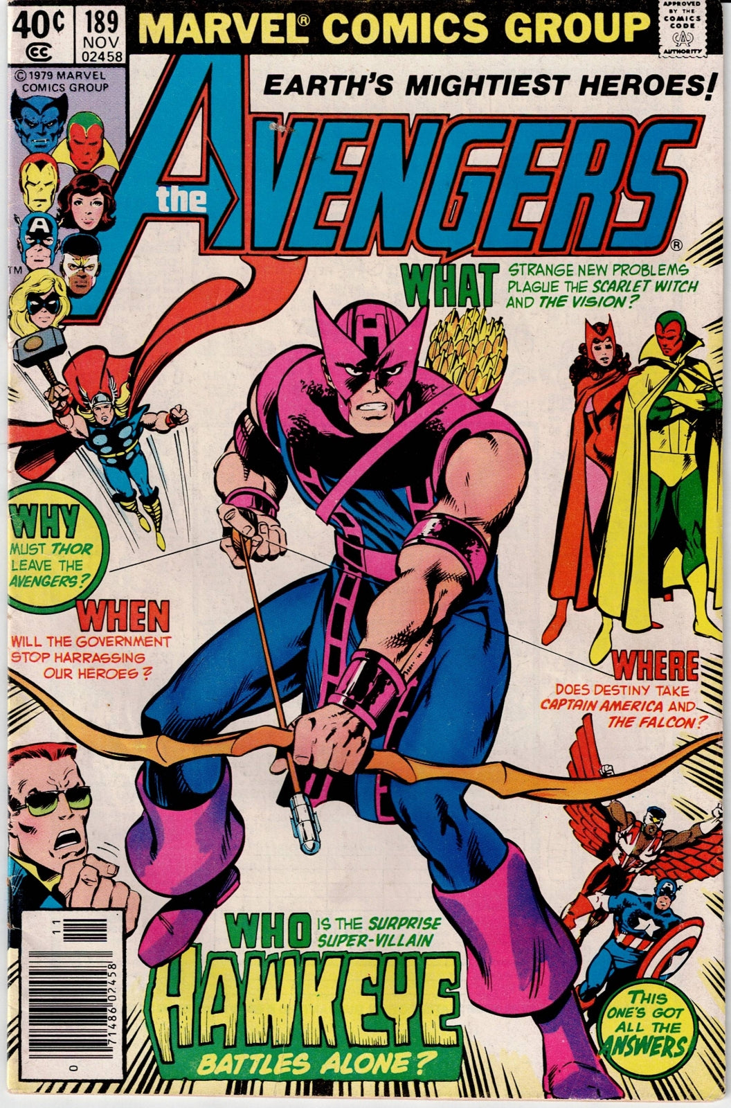 AVENGERS (1ST SERIES) #189 FN