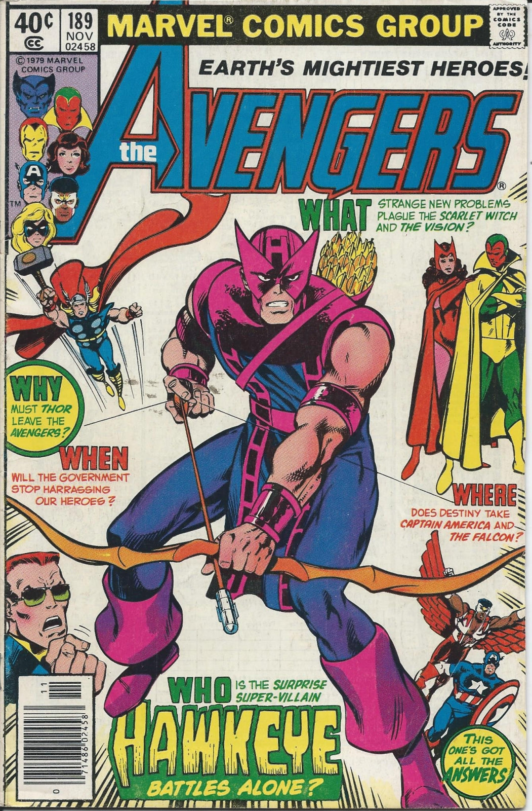 AVENGERS (1ST SERIES) #189 VG