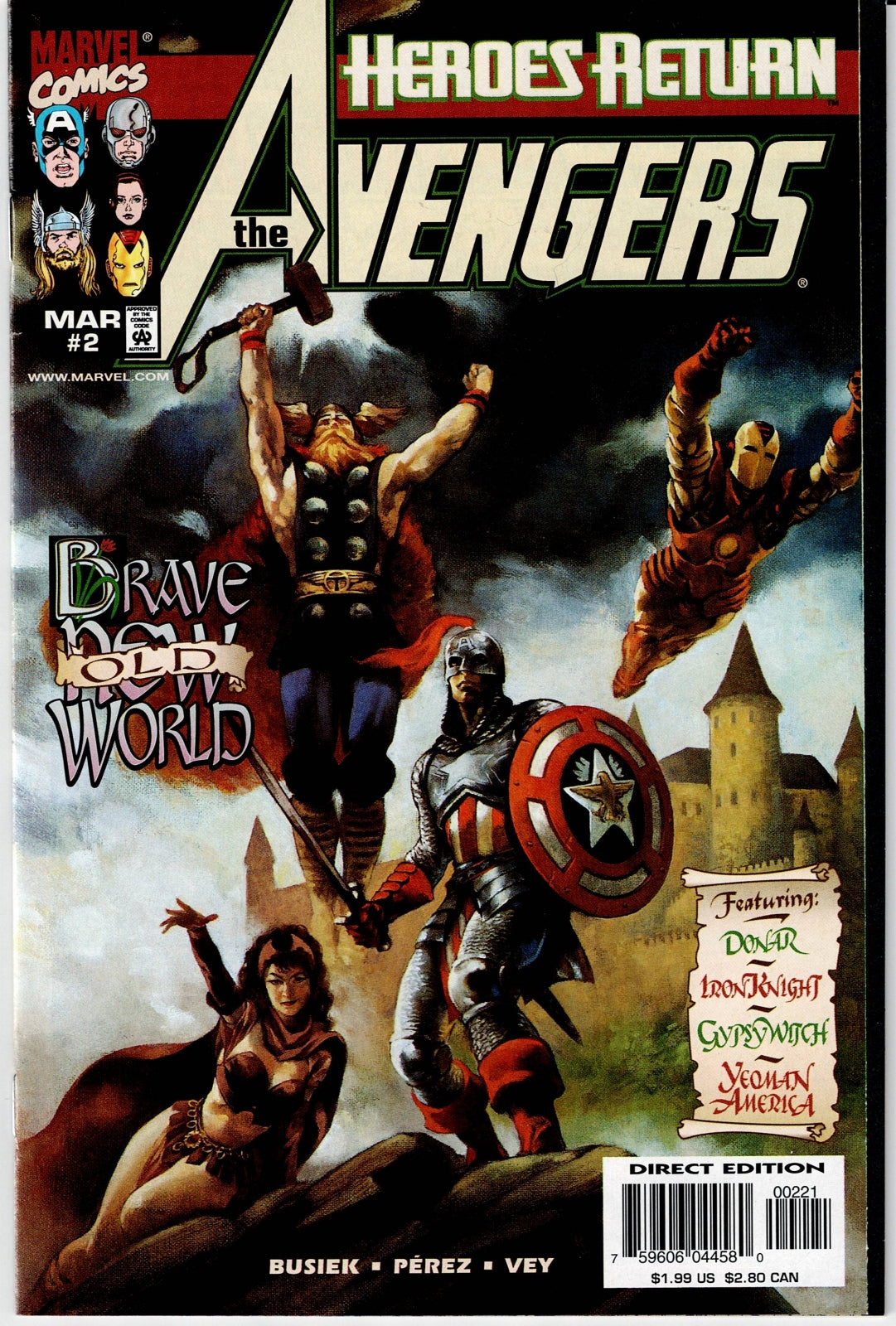 AVENGERS (3RD SERIES) # 2 NM Ray Lago Variant