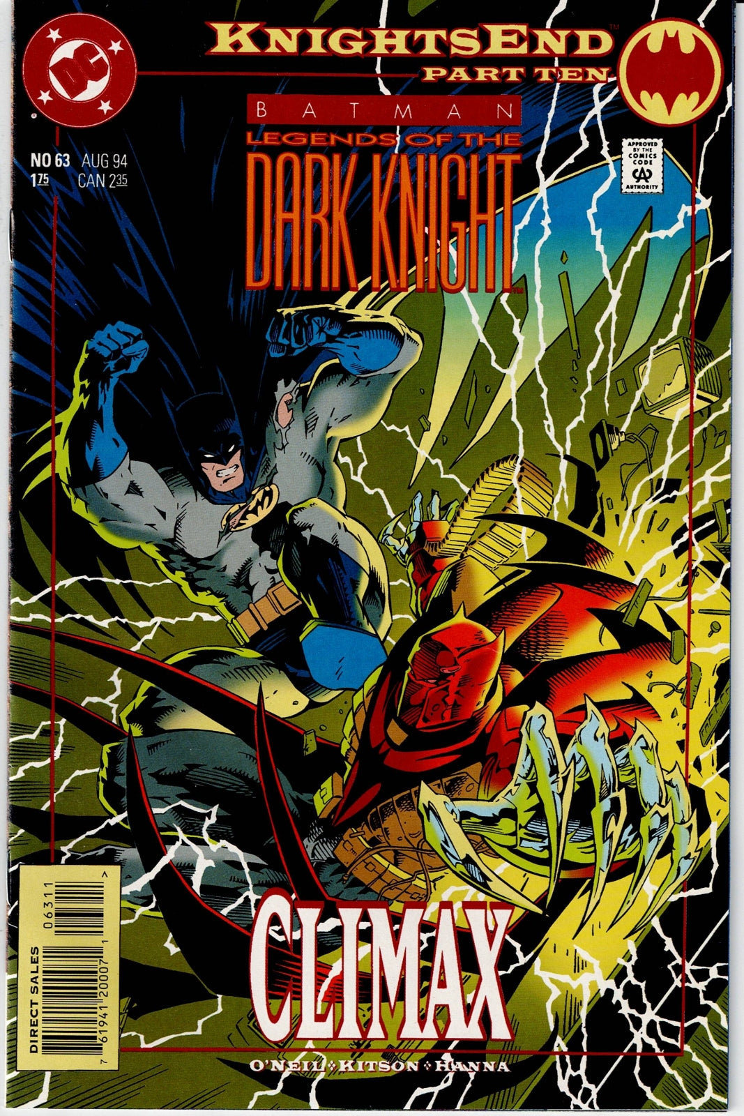 BATMAN: LEGENDS OF THE DARK KNIGHT #63 NM-