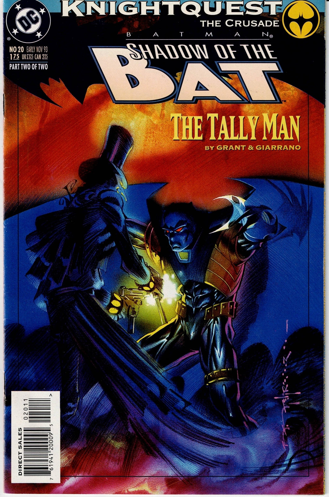 BATMAN: SHADOW OF THE BAT #20 FN/VF