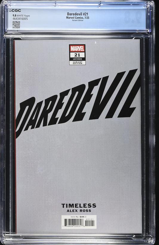 DAREDEVIL (8TH SERIES) #21 CGC 9.8 NM/MT Alex Ross Timeless IRON FIST
