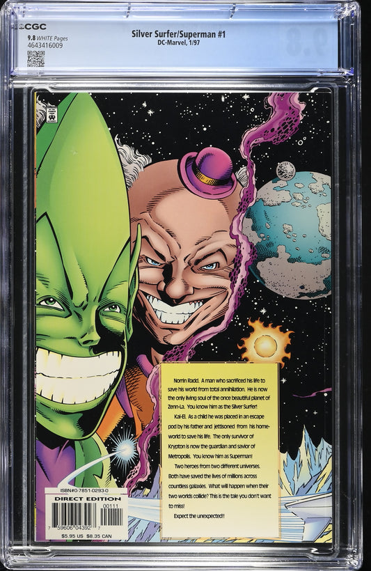 SILVER SURFER / SUPERMAN # 1 CGC 9.8 NM/MT Marvel / DC Crossover Event