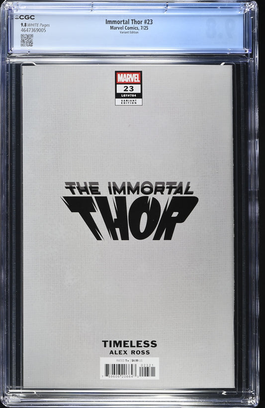 IMMORTAL THOR #23 CGC 9.8 NM/MT Alex Ross Timeless VALKYRIE