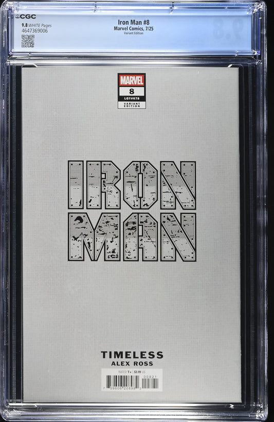 IRON MAN (8TH SERIES) # 8 CGC 9.8 NM/MT Alex Ross Timeless WASP