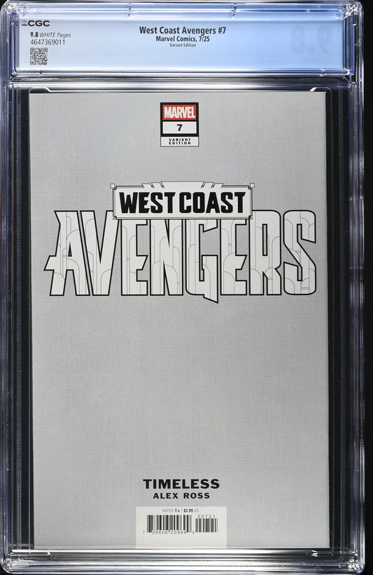 WEST COAST AVENGERS (3RD SERIES) # 7 CGC 9.8 NM/MT Alex Ross Timeless TIGRA