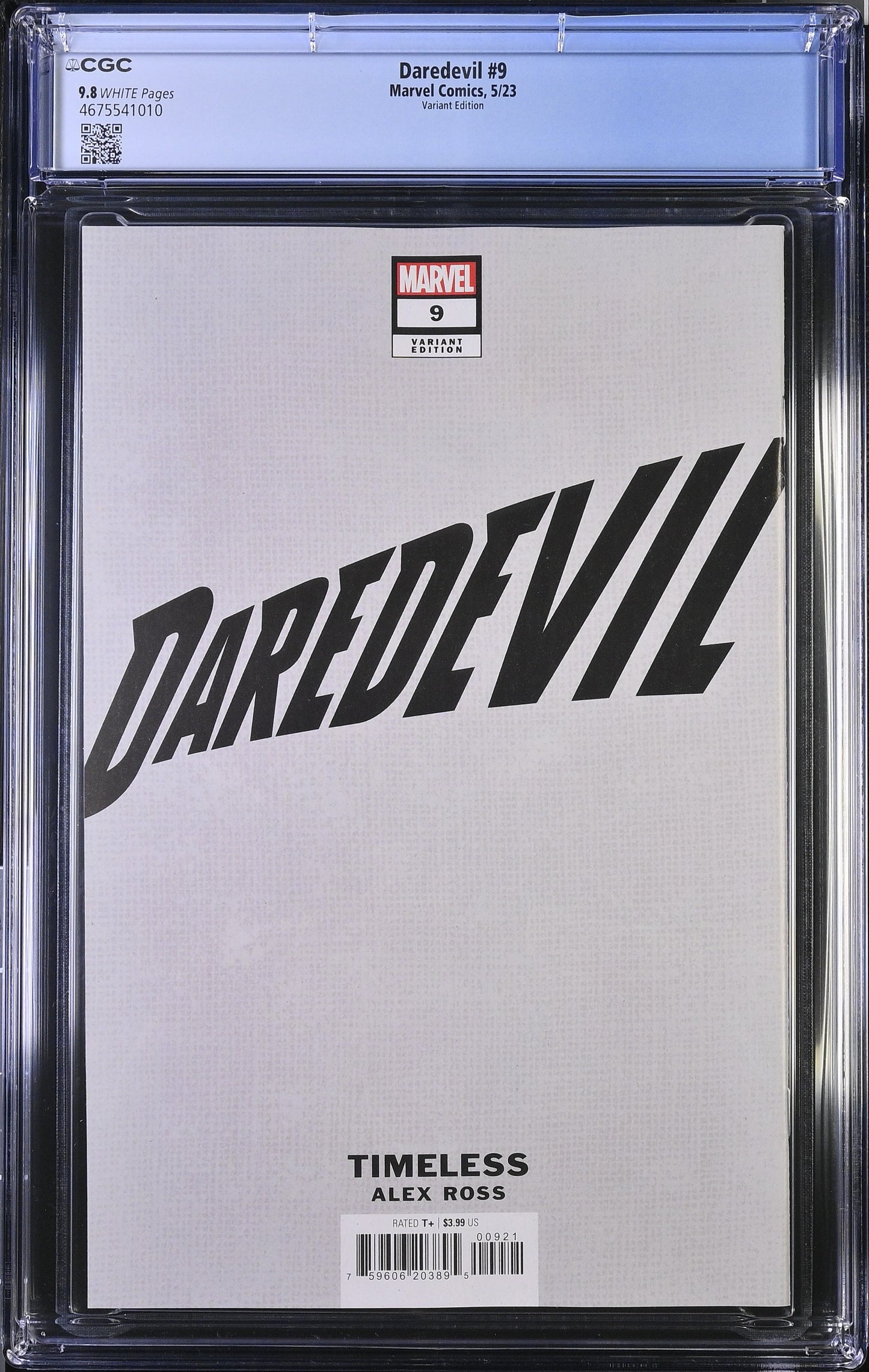 DAREDEVIL (7TH SERIES) # 9 CGC 9.8 NM/MT Alex Ross Timeless ELEKTRA