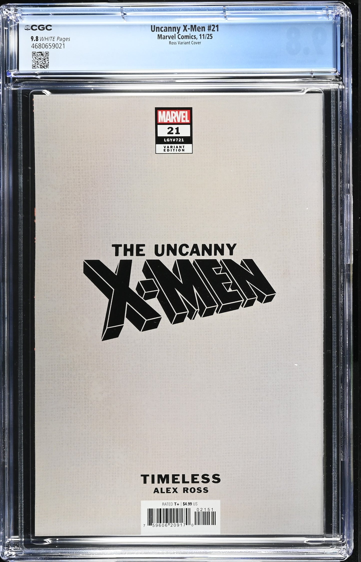 UNCANNY X-MEN (6TH SERIES) #21 CGC 9.8 NM/MT Alex Ross Timeless BANSHEE Virgin Variant