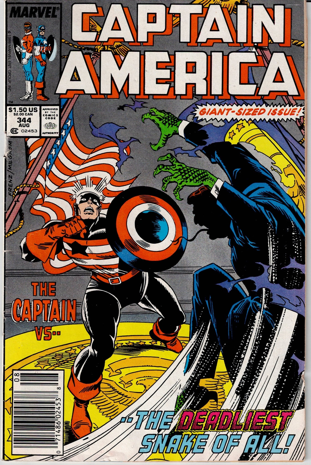 CAPTAIN AMERICA (1ST SERIES) #344 VG