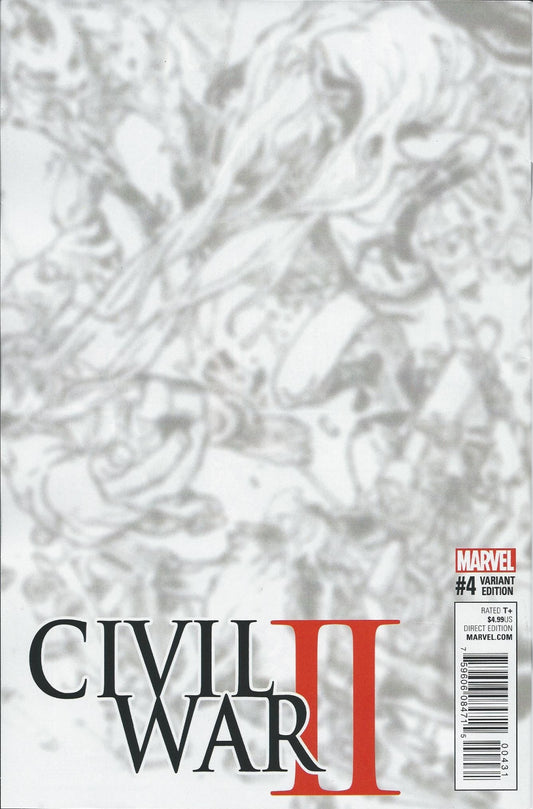 CIVIL WAR II # 4 NM Kim Jung Gi Black and White Virgin Connecting Cover #5 of 8