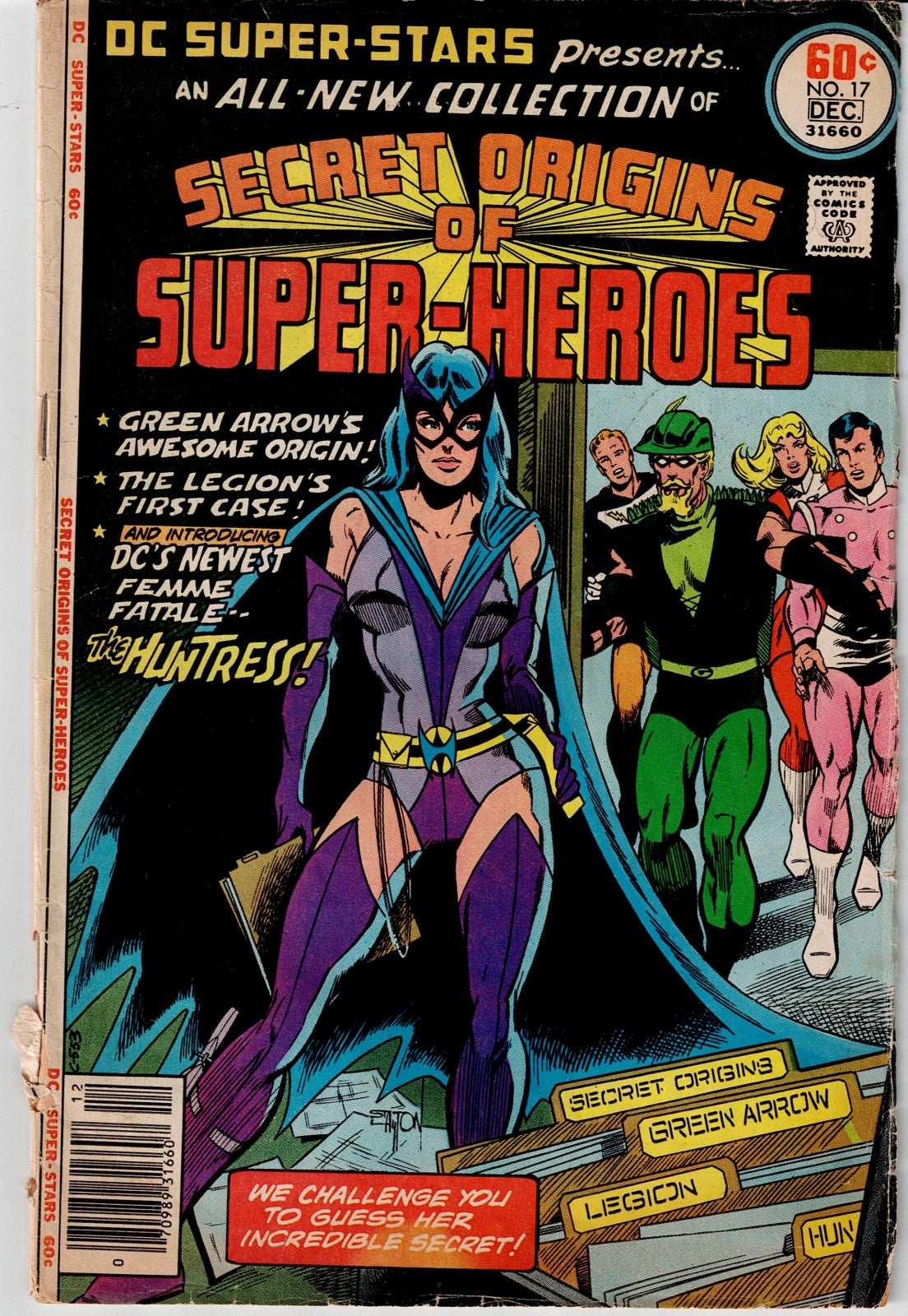 DC SUPER-STARS #17 GD/VG featuring the 1st Huntress, Green Arrow, and the Legion