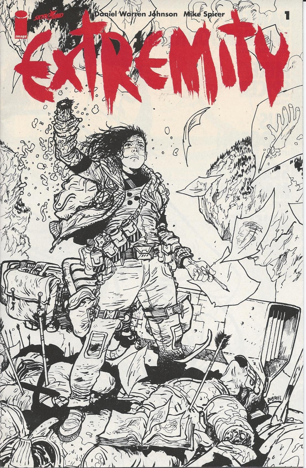 EXTREMITY # 1 B&W Ashcan Edition