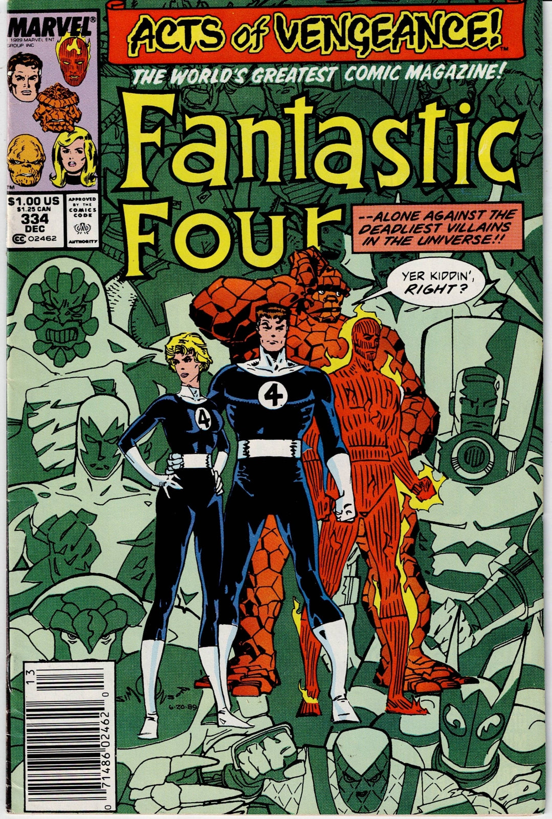 FANTASTIC FOUR (1ST SERIES) #334 FN/VF