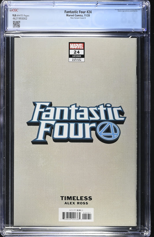 FANTASTIC FOUR (6TH SERIES) #24/B CGC 9.8 NM/MT Alex Ross Timeless Invisible Woman