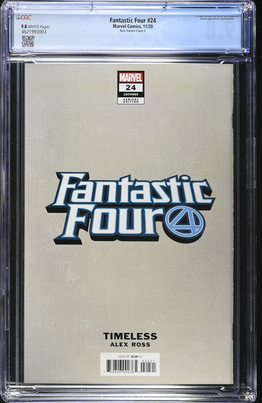 FANTASTIC FOUR (6TH SERIES) #24/A CGC 9.8 NM/MT Alex Ross Timeless Human Torch