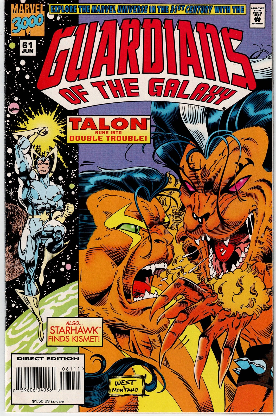 GUARDIANS OF THE GALAXY (1ST SERIES) #61 NM-