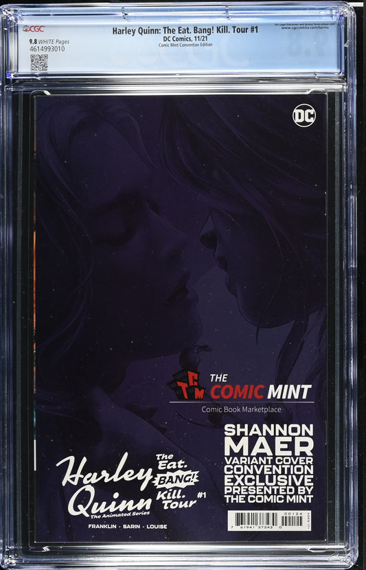 HARLEY QUINN: THE EAT. BANG! KILL TOUR # 1 CGC 9.8 NM/MT Shannon Maer NYCC 2021 Exclusive Virgin Variant