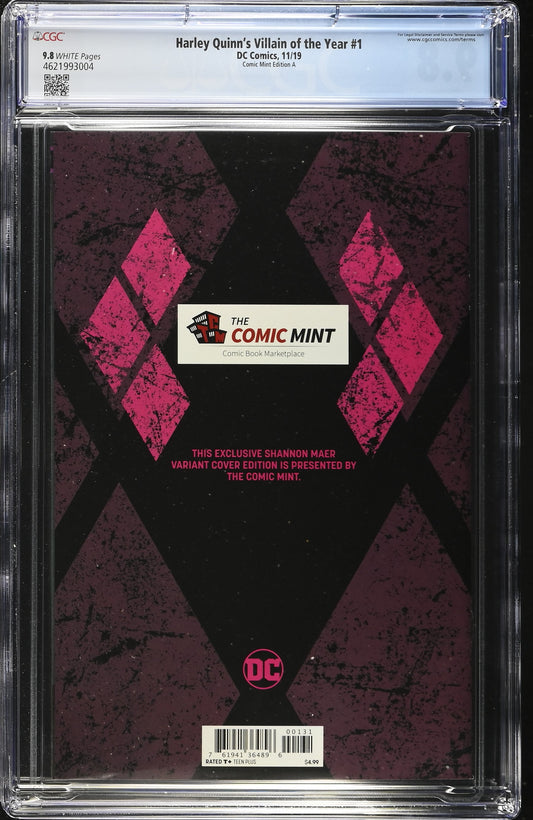 HARLEY QUINN'S VILLAIN OF THE YEAR # 1 CGC 9.8 NM/MT Shannon Maer Comic Mint Exclusive Variant