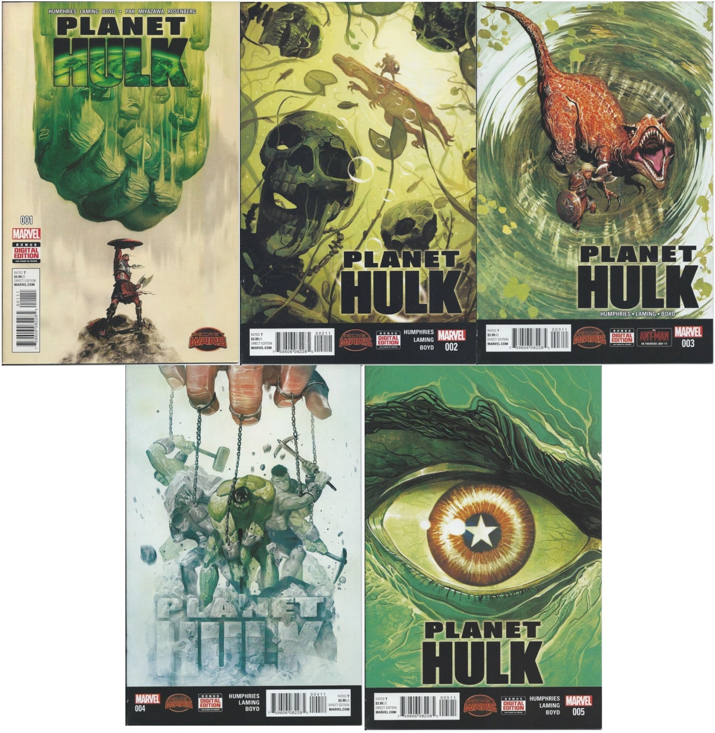 PLANET HULK # 1-5 NM Complete Collected Set