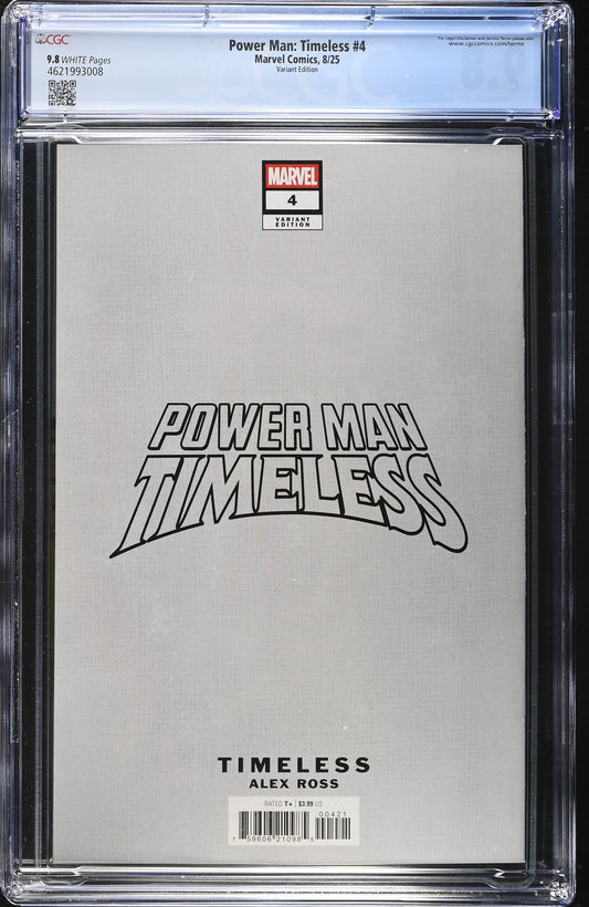 POWER MAN: TIMELESS # 4 CGC 9.8 NM/MT Alex Ross Timeless Power Man