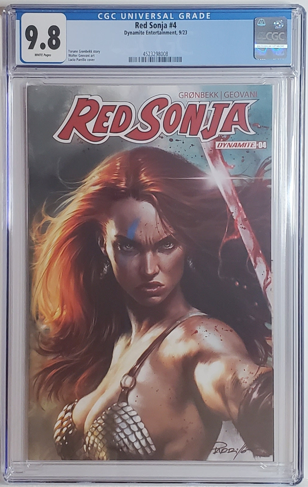 RED SONJA (VOL. 7) # 4 CGC 9.8 NM/MT Cover A by Lucio Parrillo