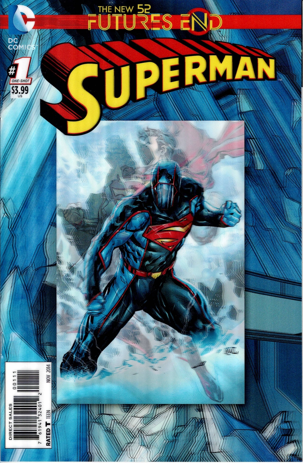 SUPERMAN: FUTURES END # 1 NM 3-D Hologram Cover