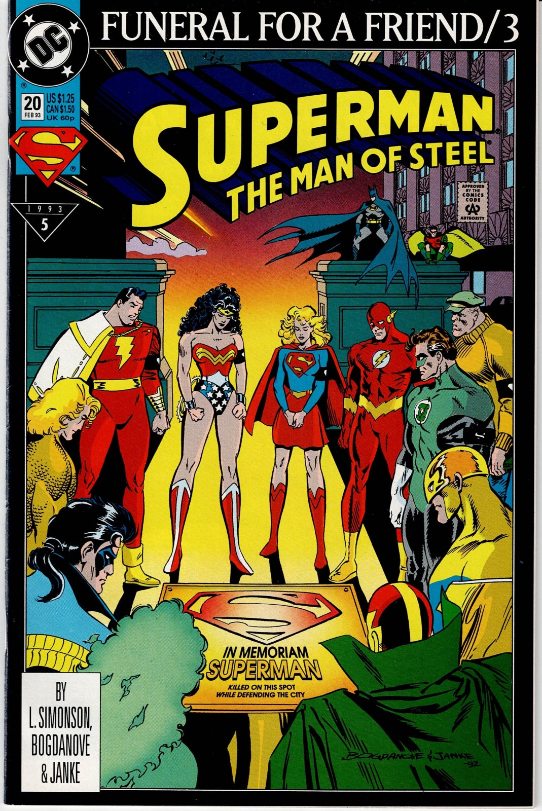 SUPERMAN: THE MAN OF STEEL # 20 FN/VF