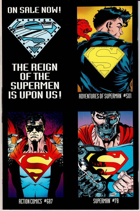 SUPERMAN: THE MAN OF STEEL # 22 NM- Die-Cut Cover Variant