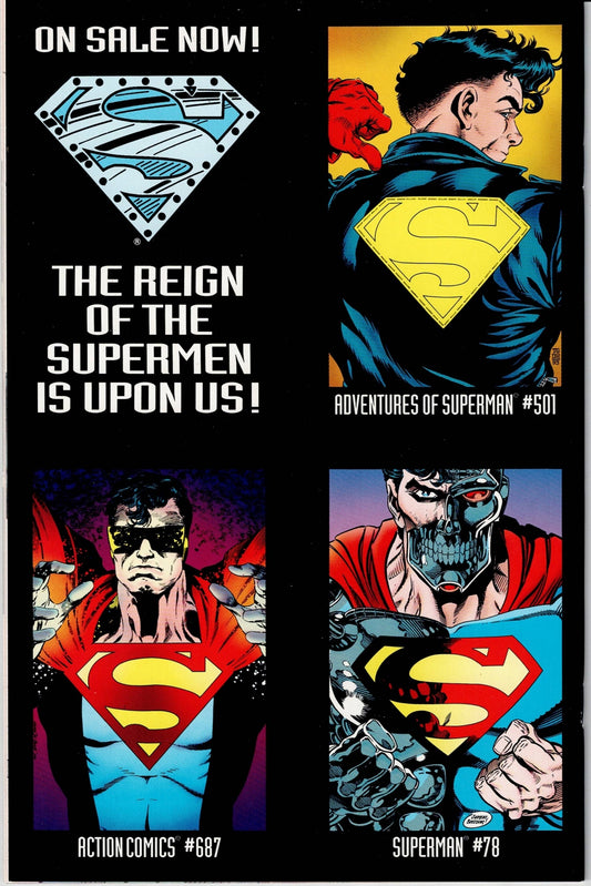 SUPERMAN: THE MAN OF STEEL # 22 NM Die-Cut Cover Variant