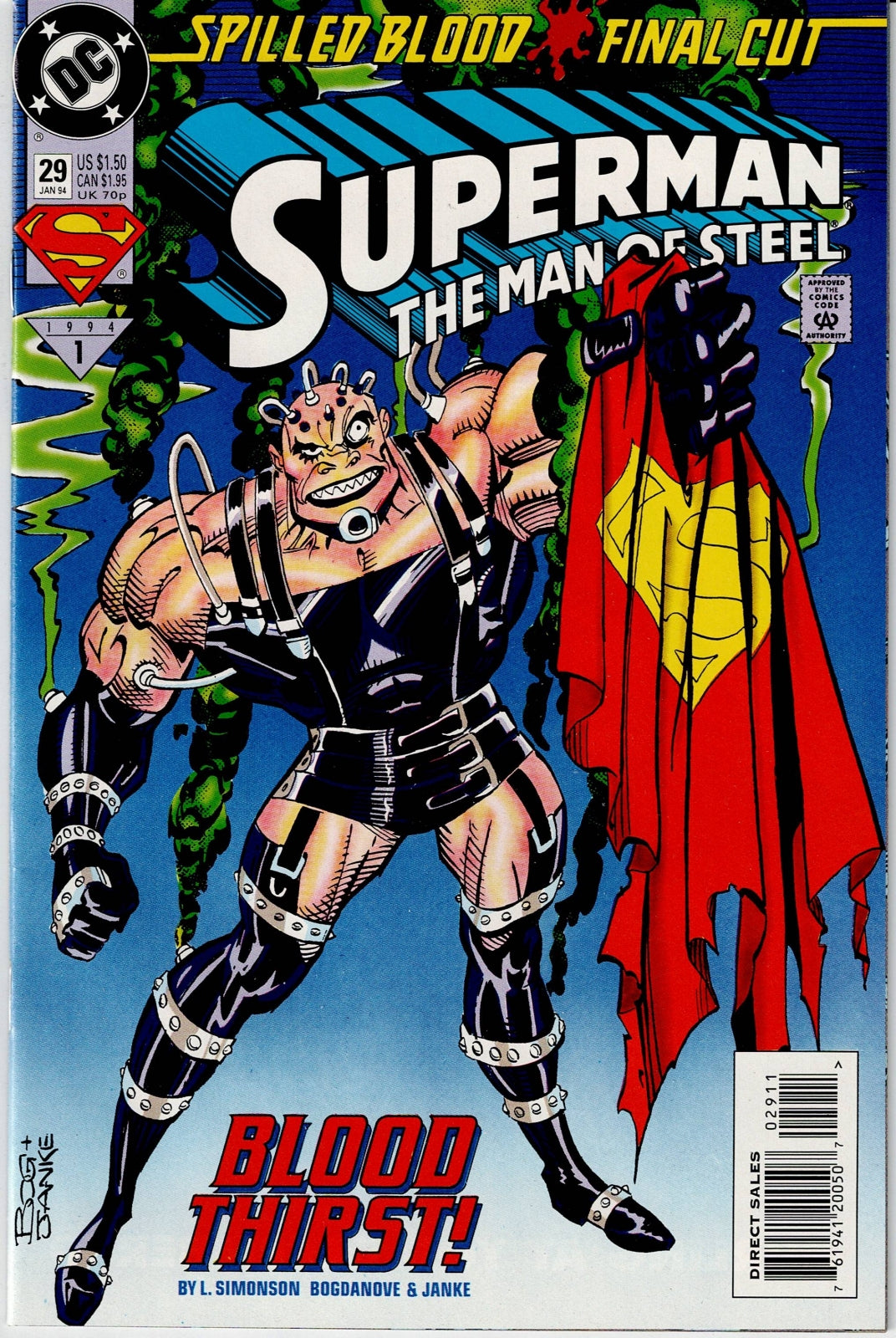 SUPERMAN: THE MAN OF STEEL # 29 VF/NM