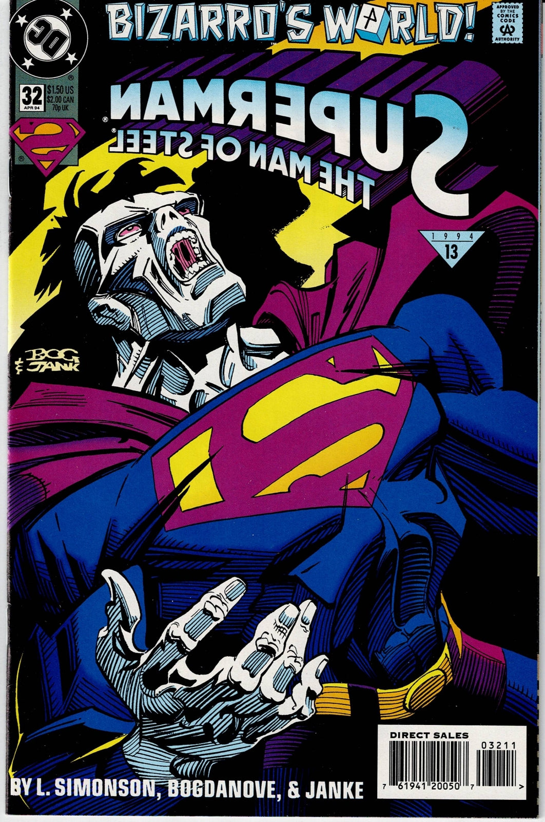 SUPERMAN: THE MAN OF STEEL # 32 VF/NM