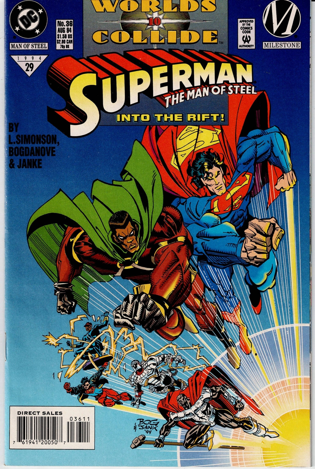 SUPERMAN: THE MAN OF STEEL # 36 VF