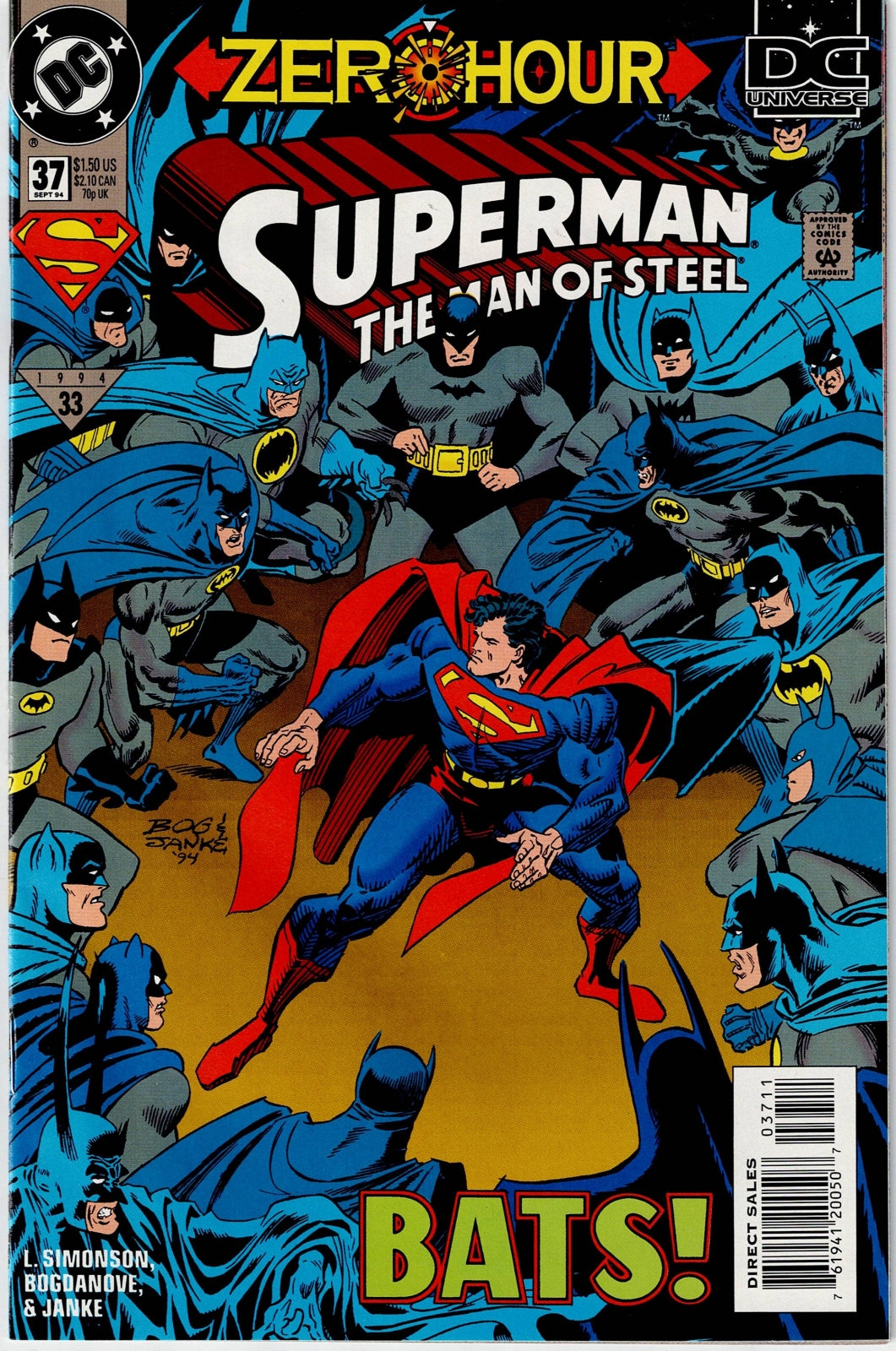 SUPERMAN: THE MAN OF STEEL # 37 NM- Zero Hour