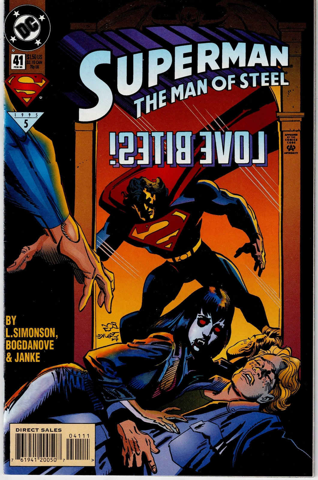 SUPERMAN: THE MAN OF STEEL # 41 FN/VF