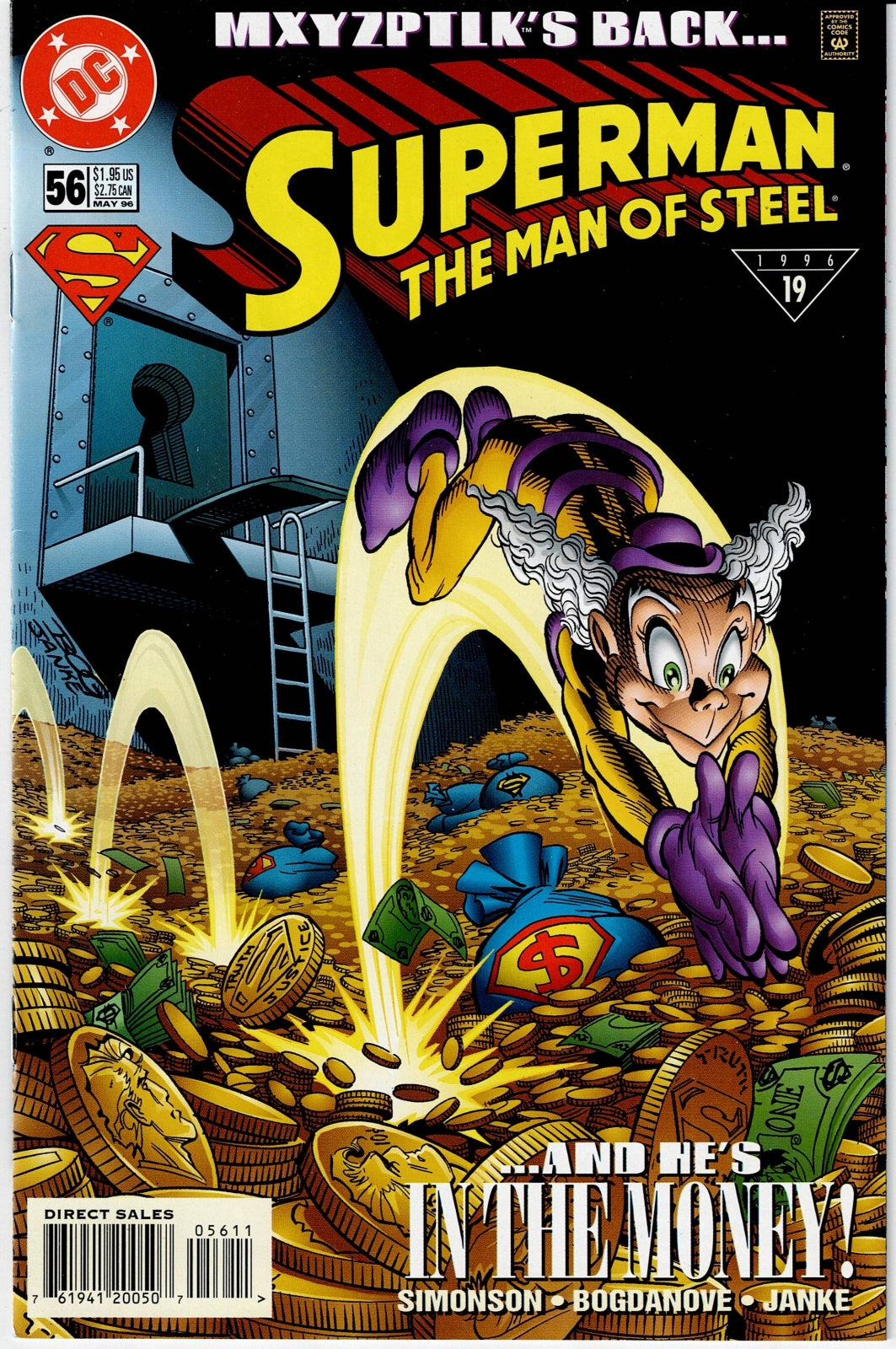 SUPERMAN: THE MAN OF STEEL # 56 NM-
