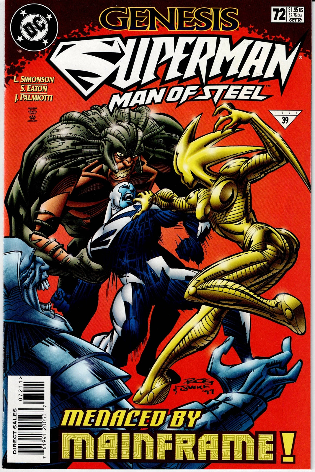 SUPERMAN: THE MAN OF STEEL # 72 NM