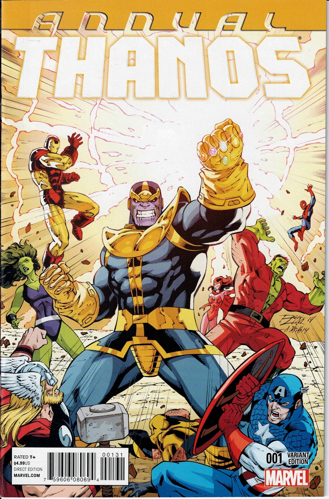 THANOS (2ND SERIES) ANNUAL # 1 NM Ron Lim Variant