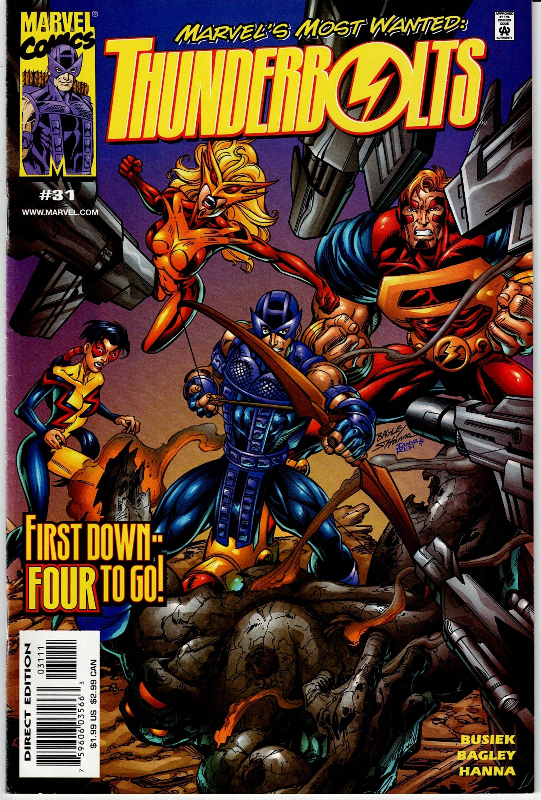 THUNDERBOLTS (1ST SERIES) # 31 NM-