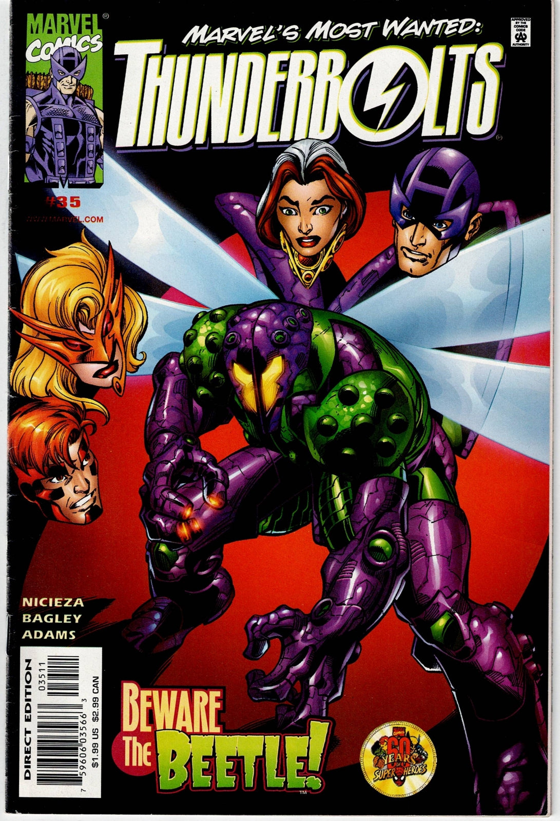 THUNDERBOLTS (1ST SERIES) # 35 FN/VF