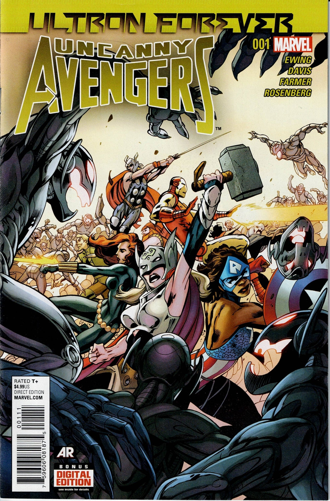 UNCANNY AVENGERS: ULTRON FOREVER # 1 NM