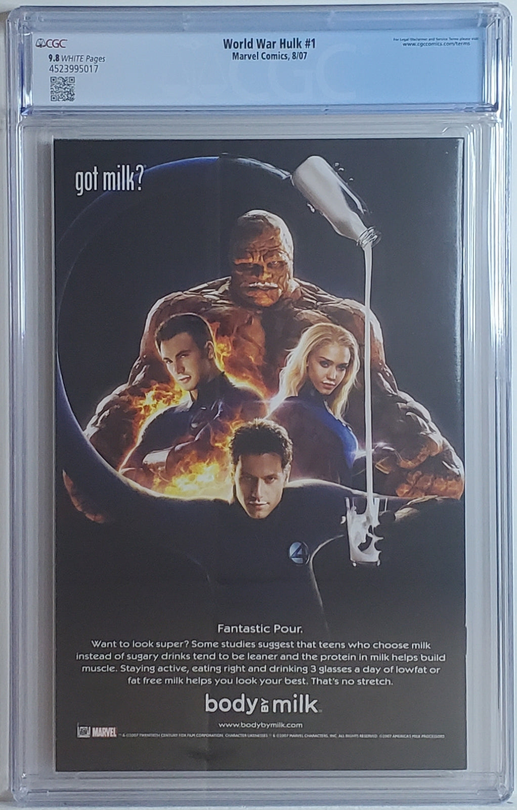 WORLD WAR HULK # 1 CGC 9.8 NM/MT