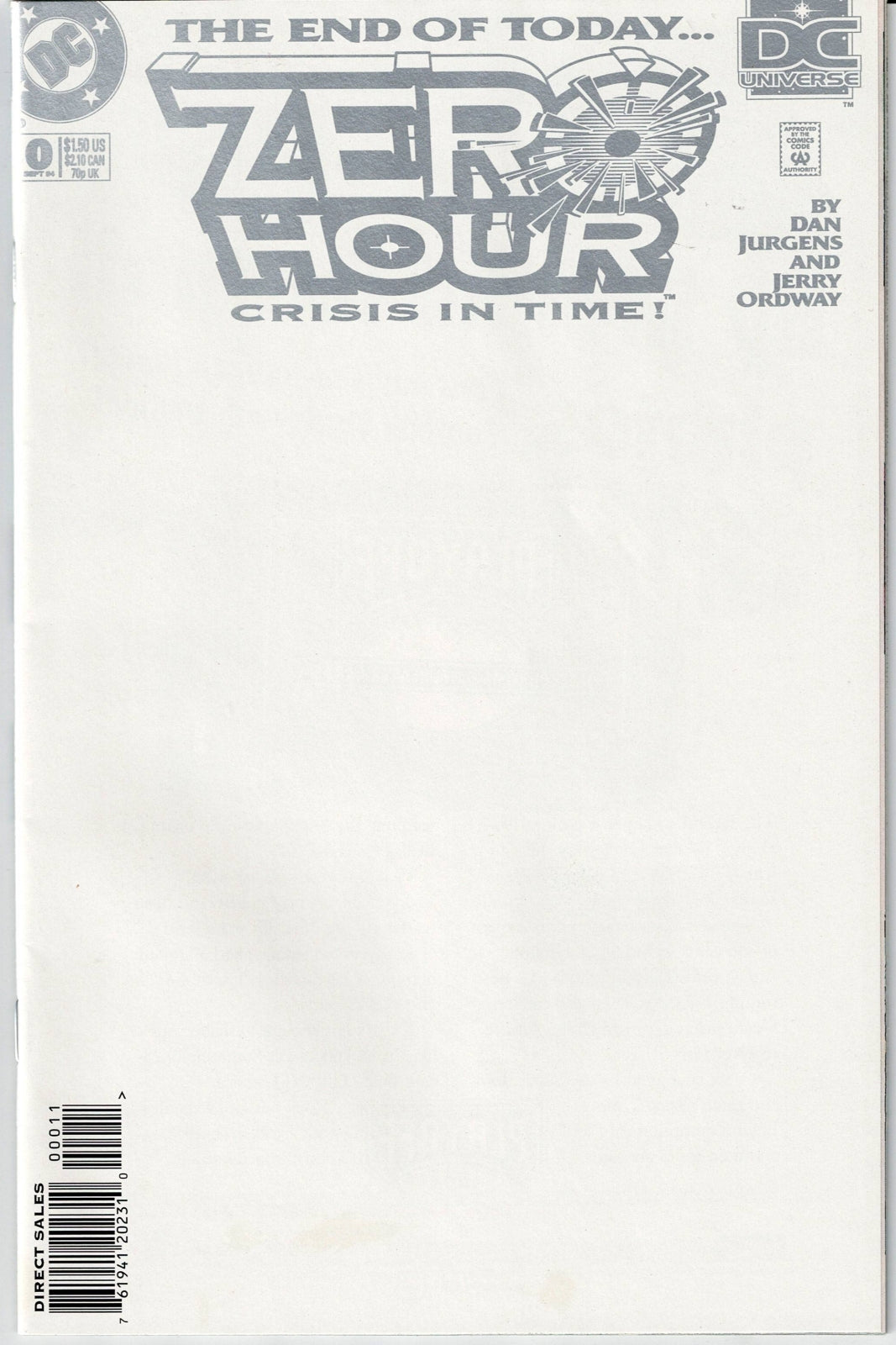 ZERO HOUR: CRISIS IN TIME # 0, 1, 2, 3 & 4 VF/NM to NM- Complete Set