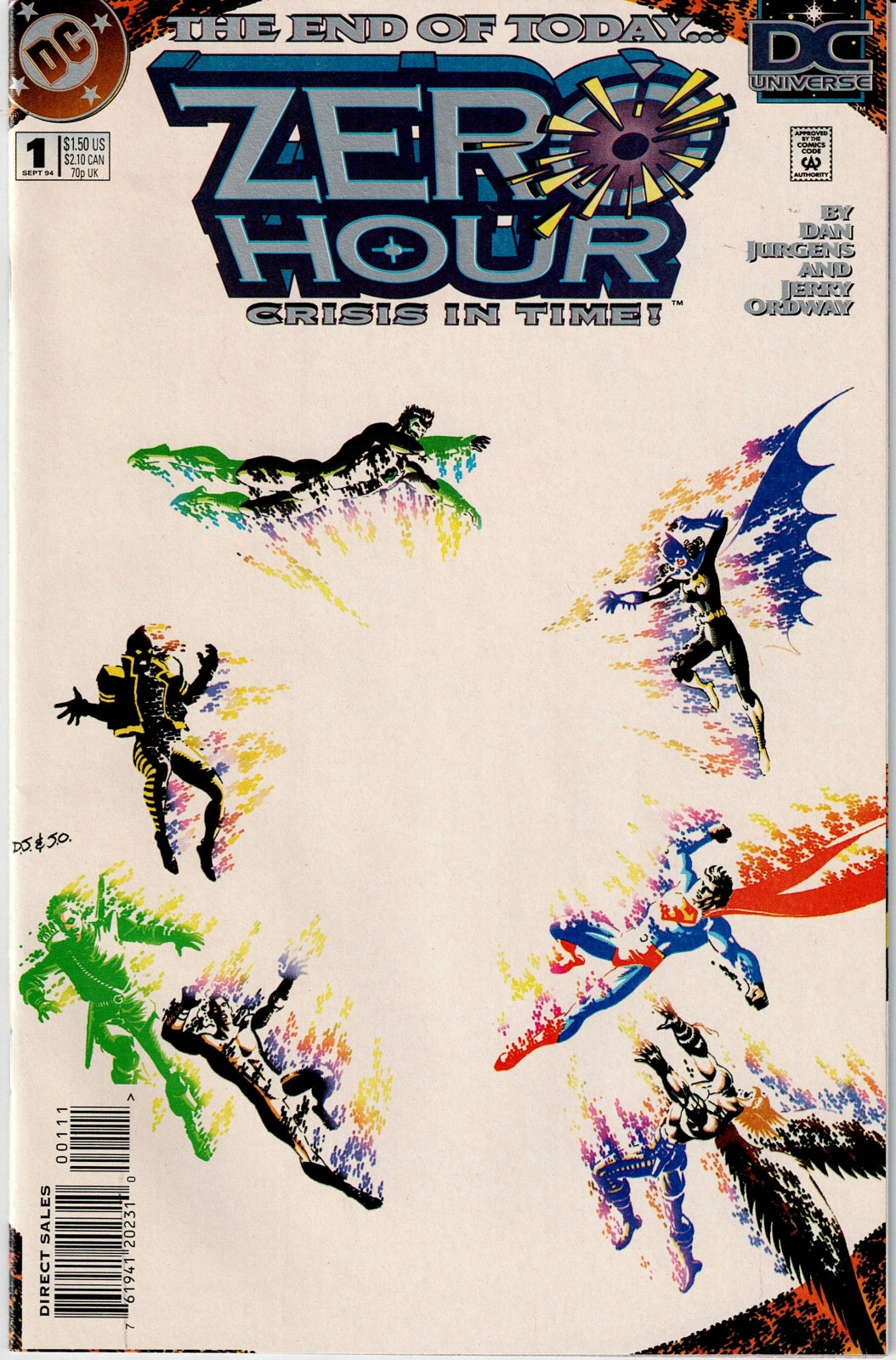 ZERO HOUR: CRISIS IN TIME # 0, 1, 2, 3 & 4 VF/NM to NM- Complete Set