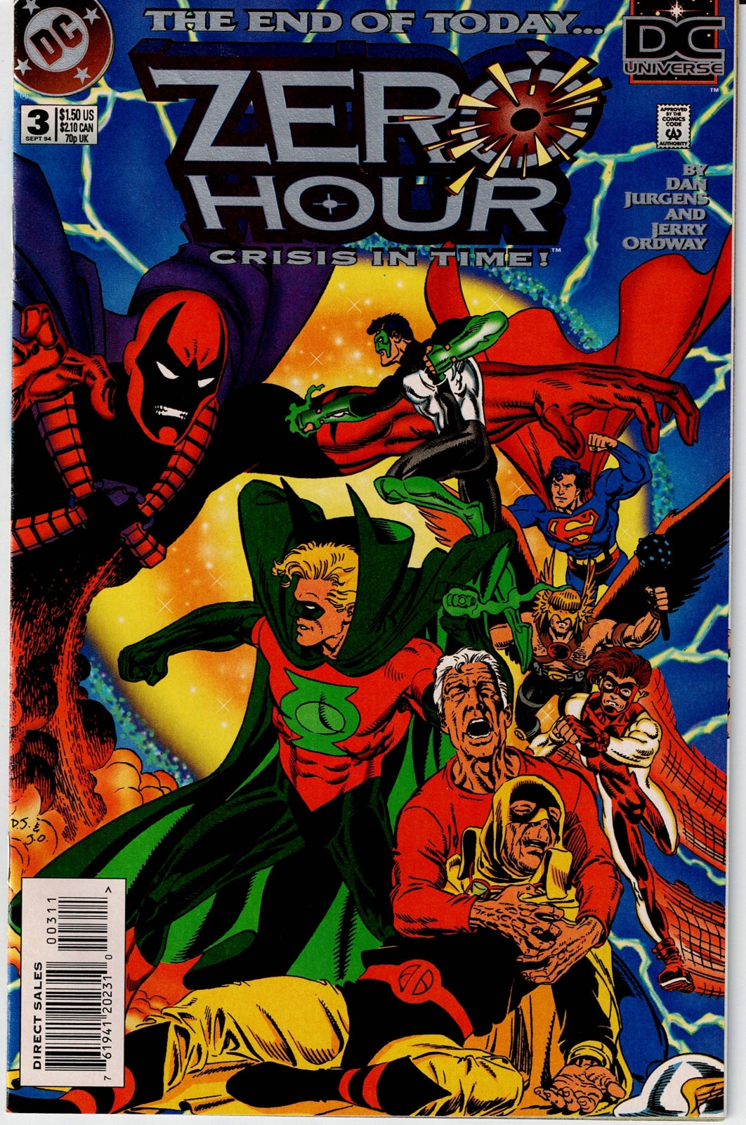 ZERO HOUR: CRISIS IN TIME # 0, 1, 2, 3 & 4 VF/NM to NM- Complete Set
