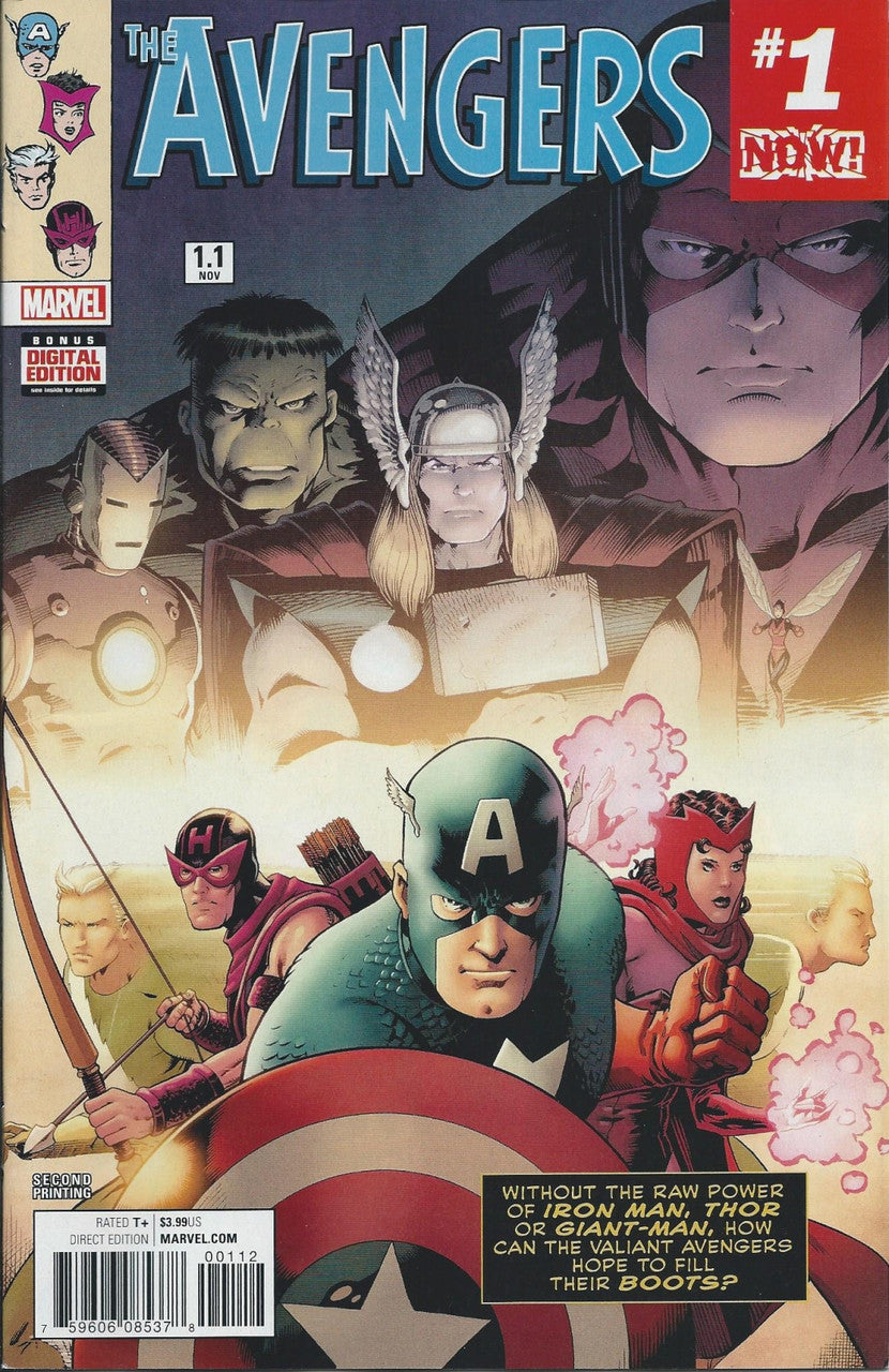 AVENGERS (7TH SERIES) #1.1 NM 2nd Printing Variant