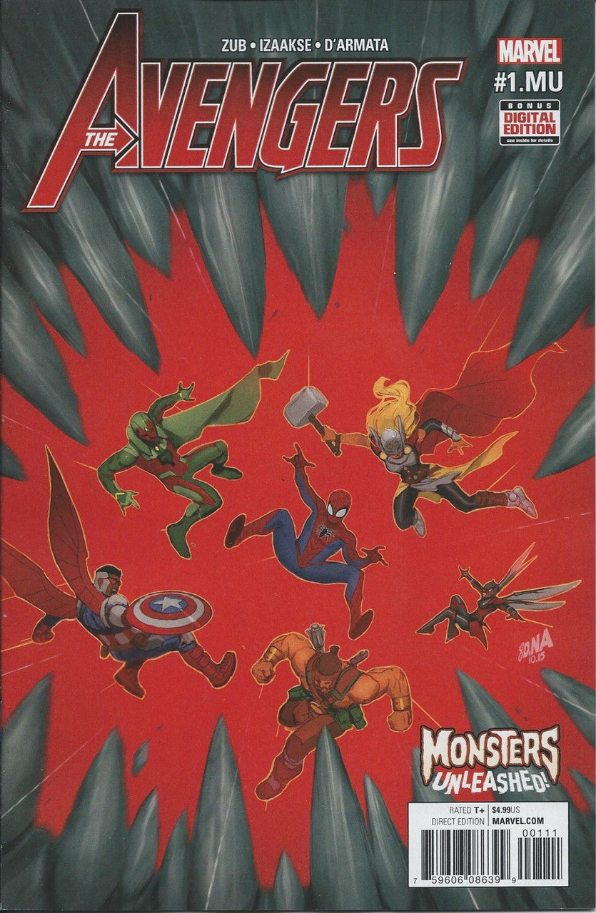 AVENGERS (7TH SERIES) #1.2 NM Monsters Unleashed (MU) Tie-In