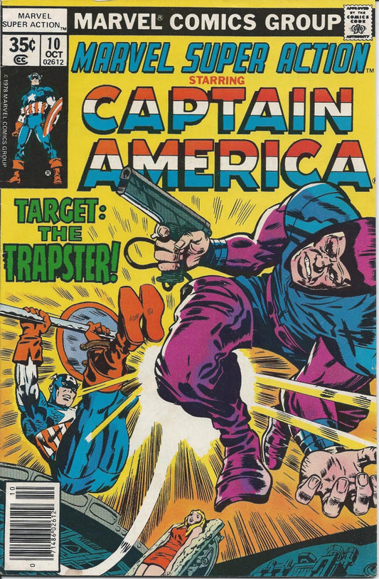 MARVEL SUPER ACTION (1ST SERIES) #10 VG+ Starring Captain America